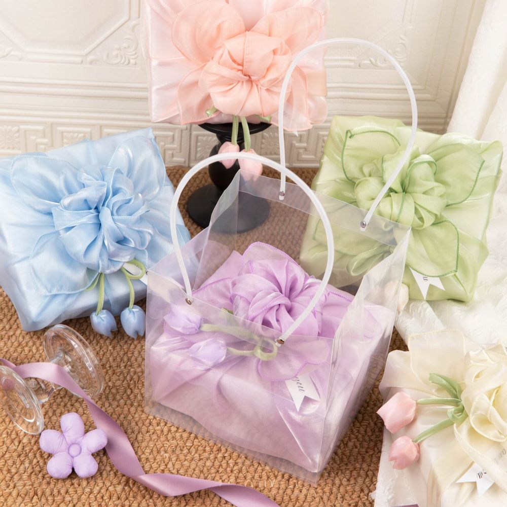 Furoshiki Wrap Cloth - Wedding Favor Wrapping Fabric Square Gauze