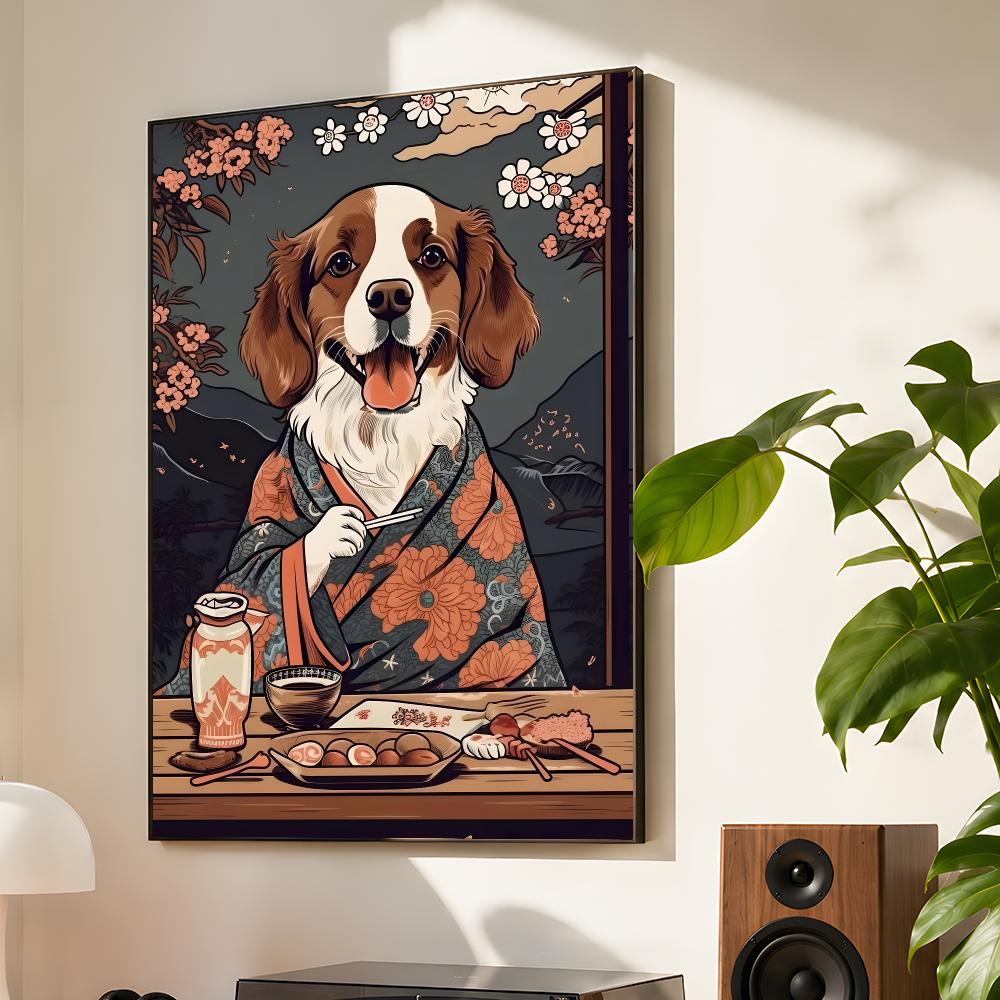 Retro Japan Style Dog Eating J - огляд і ціна Japanese Food Lifestyle