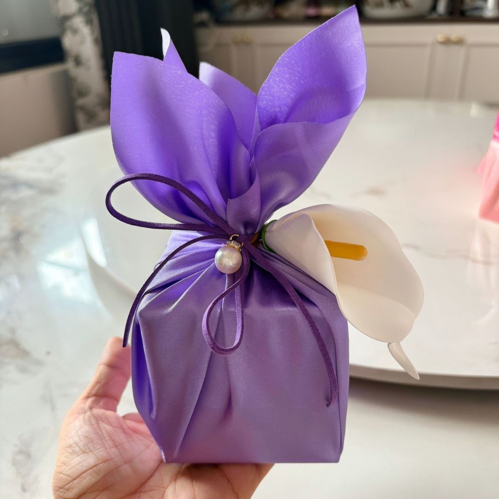 Wedding Candy Gift Box Fabric  - огляд і ціна Furoshiki Wrap Cloth