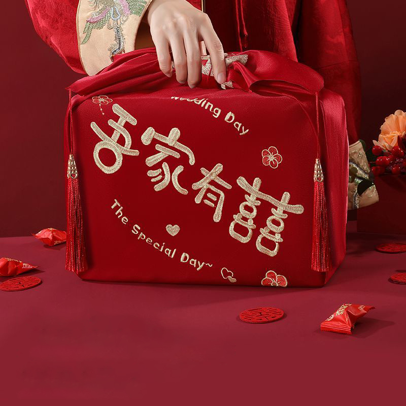 Chinese Style Red Handkerchief - огляд і ціна Furoshiki Wrap Cloth